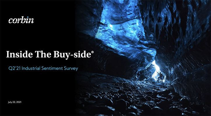 Cover of Corbin Advisors Q2'21 Inside The Buy-Side® Industrial Sentiment Survey®