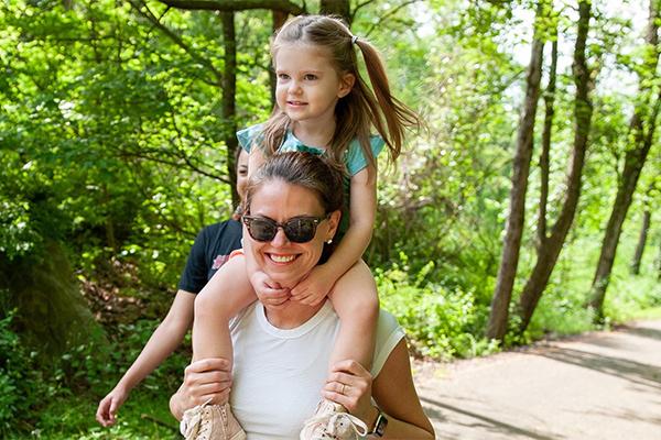 Rebecca Corbin at a Love, Corbin event: NAMI Walks Your Way 2021