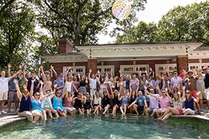 The Corbin Team at the summer party
