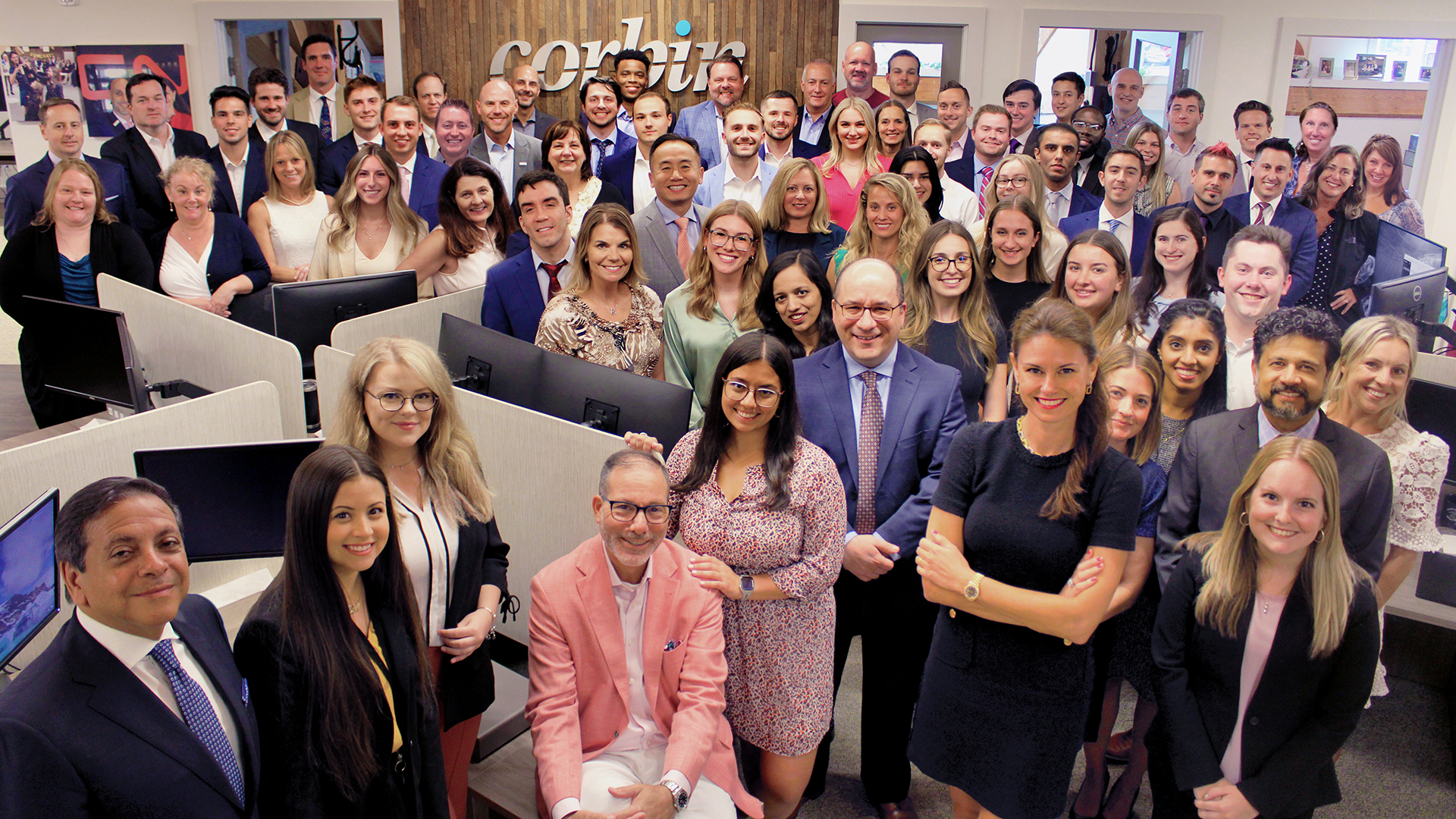 Founder & CEO, Rebecca Corbin with the Corbin Team at the Farmington, CT Headquarters
