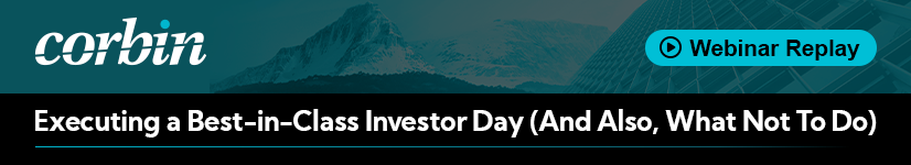Banner: Webinar Replay Executing a best-in-class Investor Day (and also, what not to do)