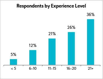 Chart: Respondents by Experience Level