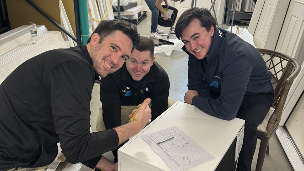 Love, Corbin team at the Habitat for Humanity "Light the Way Day" 2024