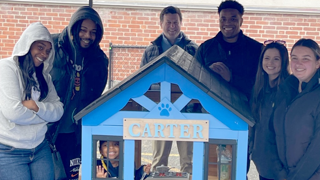 Love, Corbin team at the Habitat for Humanity "Light the Way Day" 2024