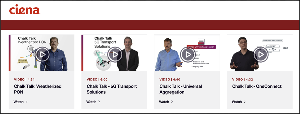 Best Practice Example:Chalk Talks video series