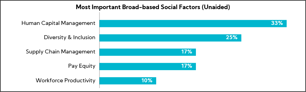 Chat: Most Important broach based social factors (unaided)