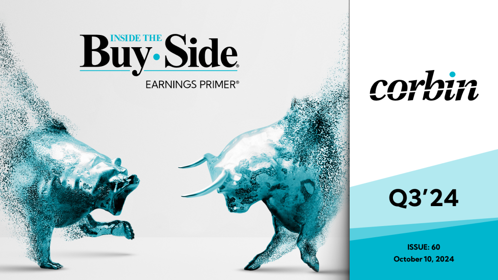 Cover of Corbin Advisors Q3'24 Inside The Buy-Side® Earnings Primer®