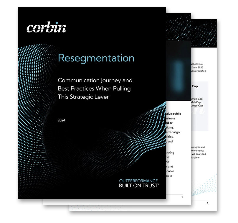Corbin Advisors: Resegmentation