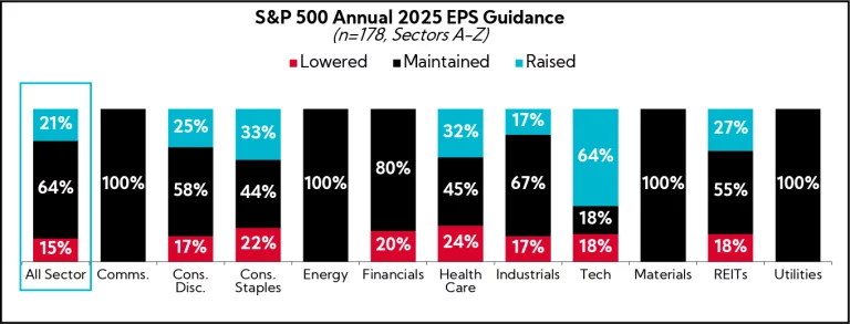 Chart: S&P 500 Annual EPS Guidance