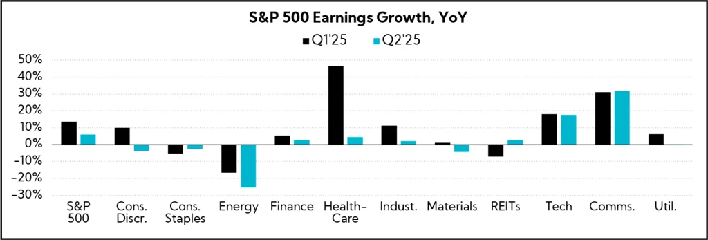 Chart: S&P 500 Earnings Growth, YoY