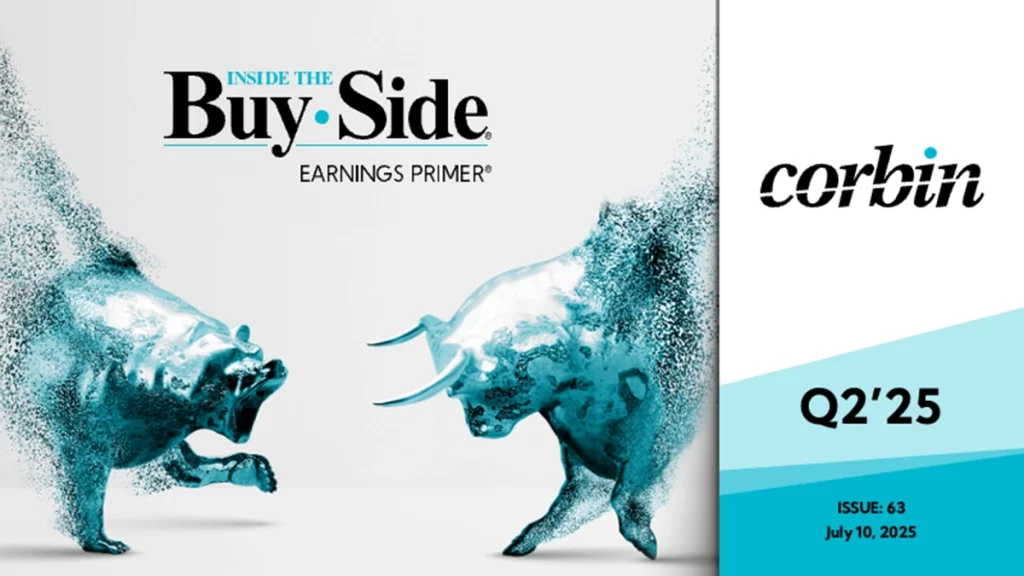 Corbin Advisors Inside The Buy-Side® Earnings Primer® Q2'25 Cover