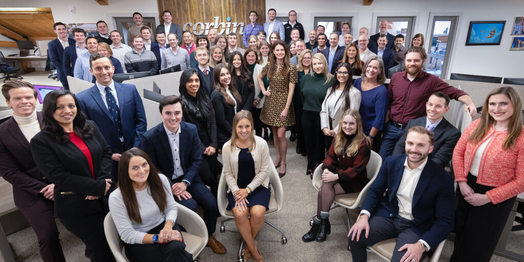 Rebecca Corbin and the Corbin Advisors Team at HQ in Farmington CT: 2025