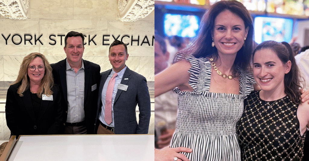 Robert McConnaughey and members of Corbin at the NYSE 2025; Rebecca Corbin and Julianne Loree