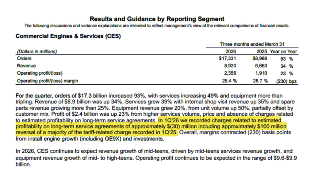 Sample: Results and Guidance by Reporting Segment for Q1'26