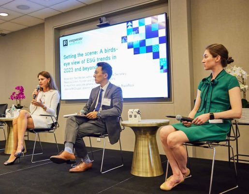 Founder & CEO, Rebecca Corbin speaking at IR Magazine ESG Forum