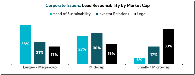 Chart: Corporate Issuers: Lead Responsibility by Market Cap